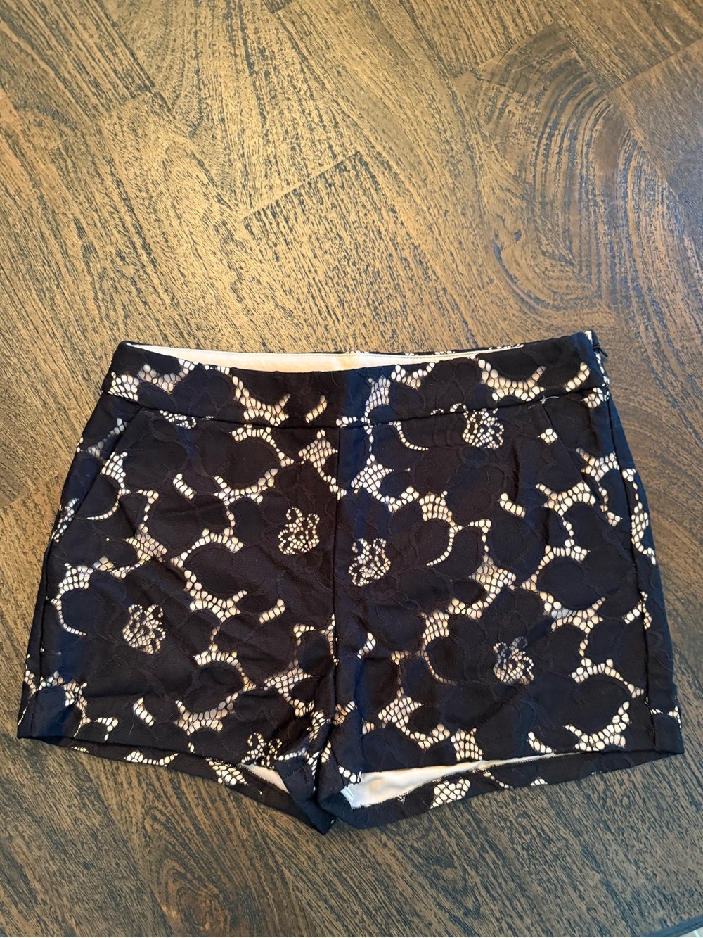 Express Women's Black Lace Overlay Shorts
